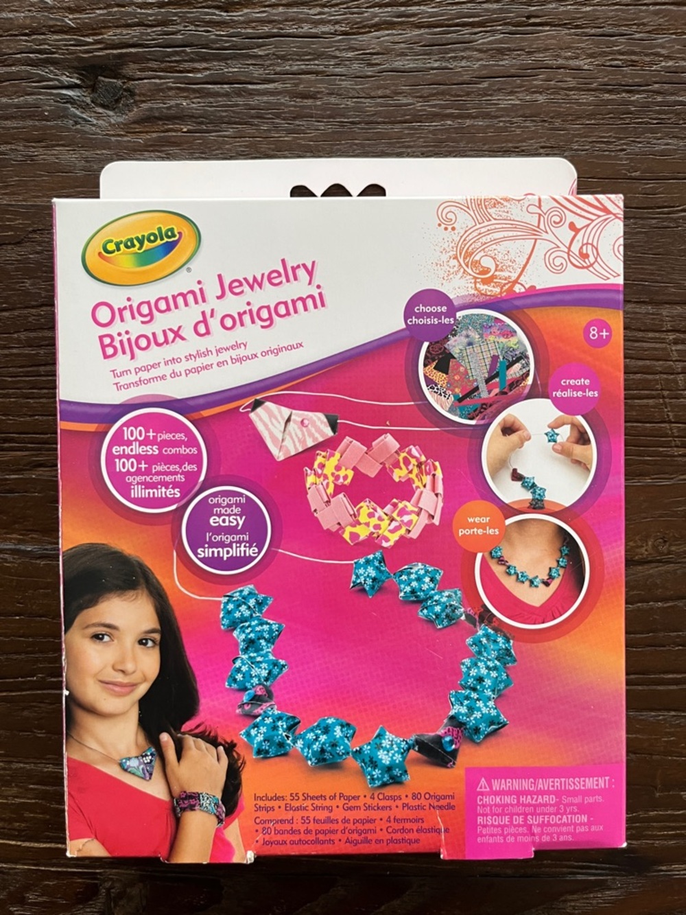 Crayola Origami Jewelry Kit - Pink & Teal Floral